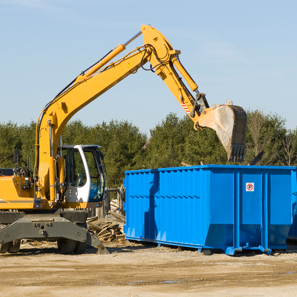 are there any restrictions on where a residential dumpster can be placed in Bristow IN